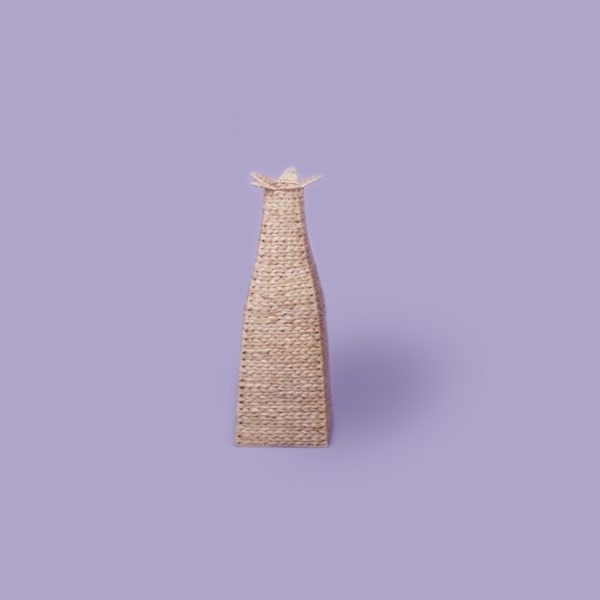 Dekoračný obal na vázu bezfarebný lak