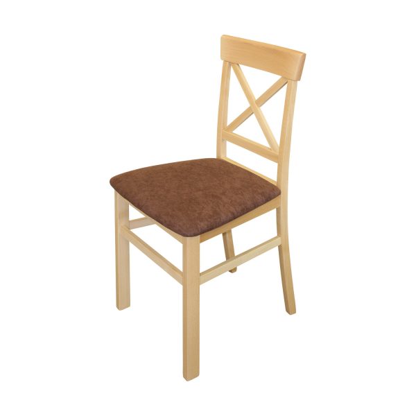 Jedálenská stolička GIORNO buk/tmavo hnedá
