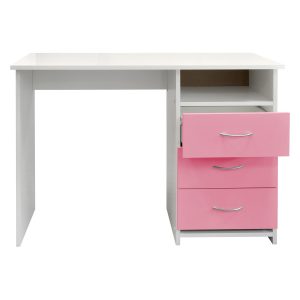 Písací stôl 44 ružová/biela