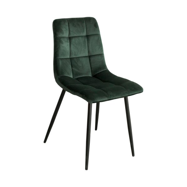 Jedálenská stolička BERGEN zelený zamat