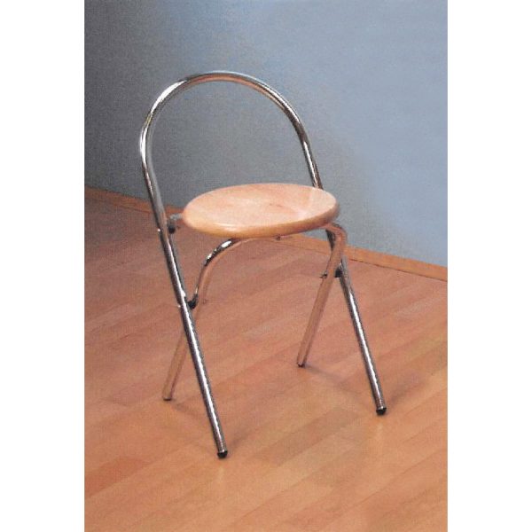 Skladacia stolička chróm/buk