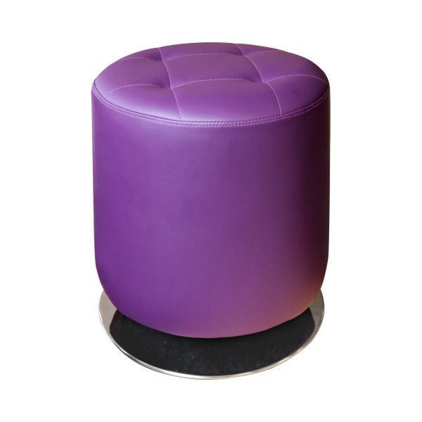Stolička okrúhla fialová