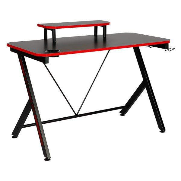 Herný stôl LAS VEGAS čierna/červená