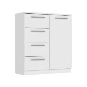 Komoda 1 dvere + 4 zásuvky SURREY biela