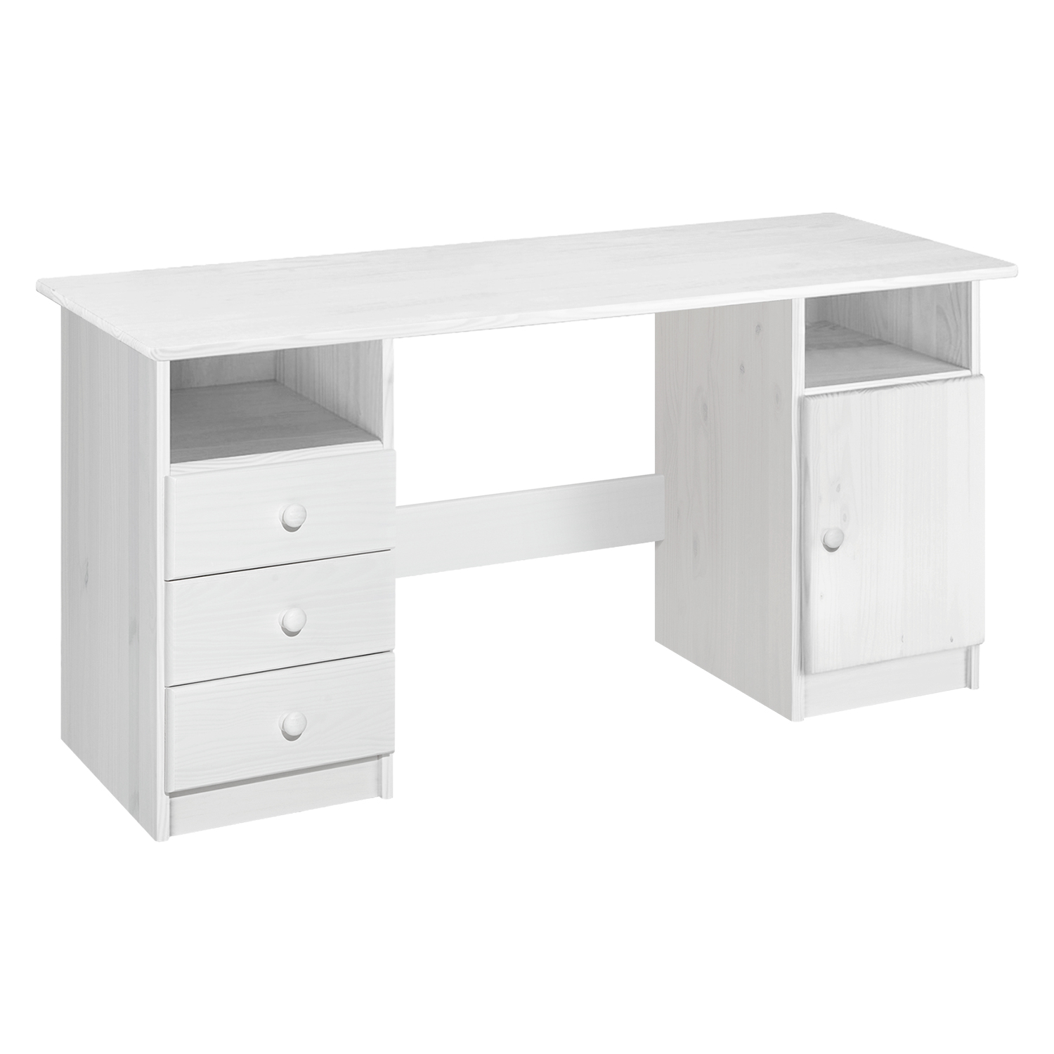 PC stôl 8847B biely lak